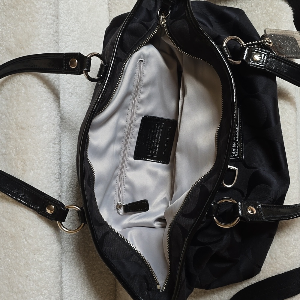 Coach Black Satchel Bag - Picture 3 of 4